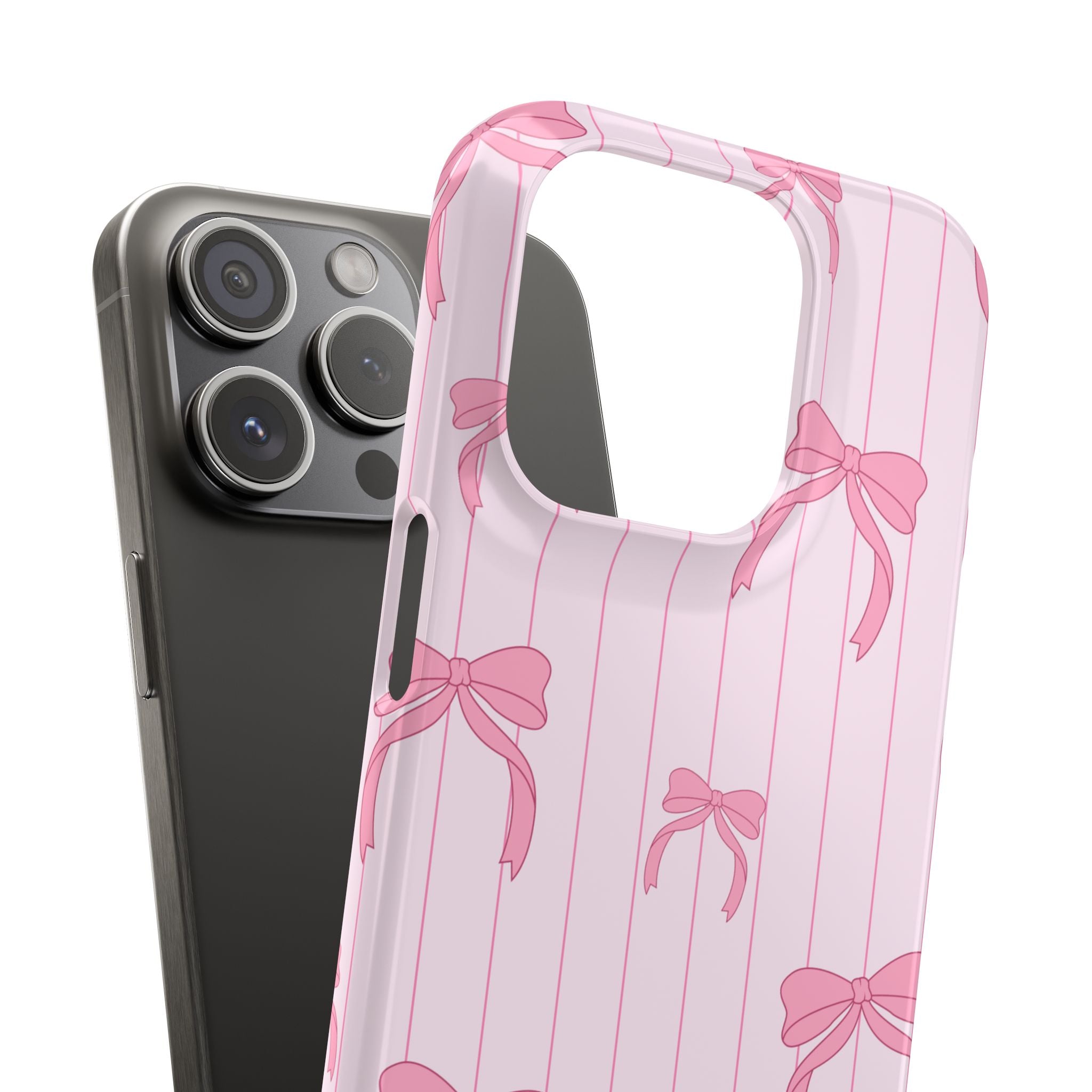 Pink Bow Pattern Phone Case 🎀