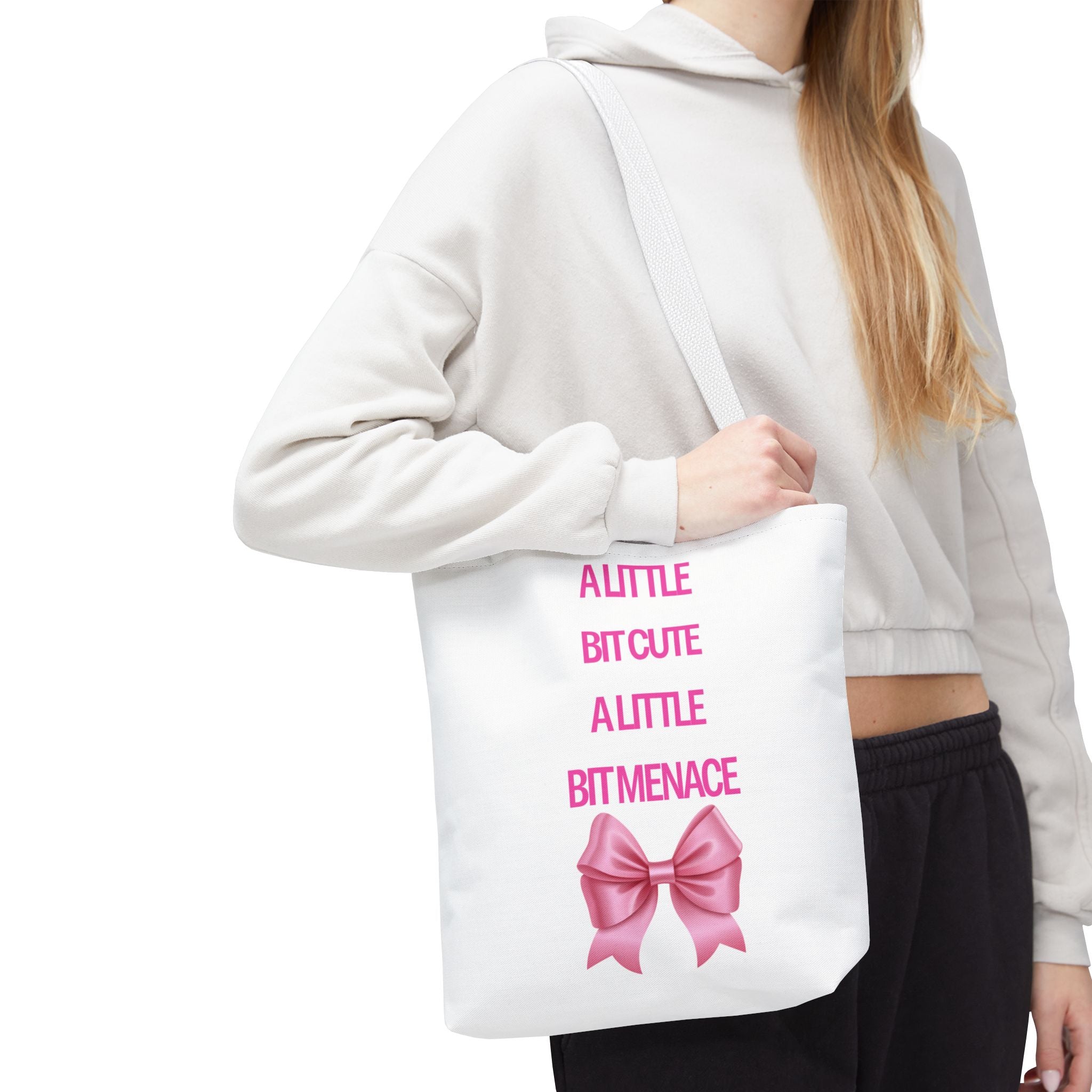A little bit cute, a little bit menace tote 🎀
