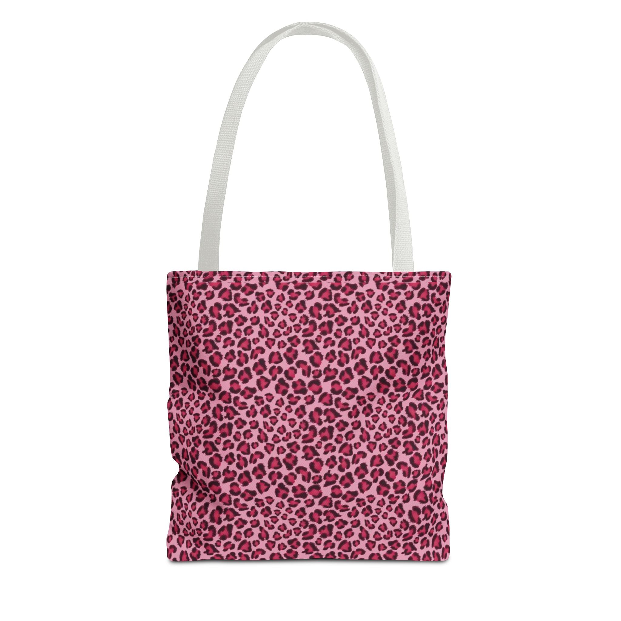 Pink Leopard Print Tote Bag — All-Over-Print Fashion Shopper