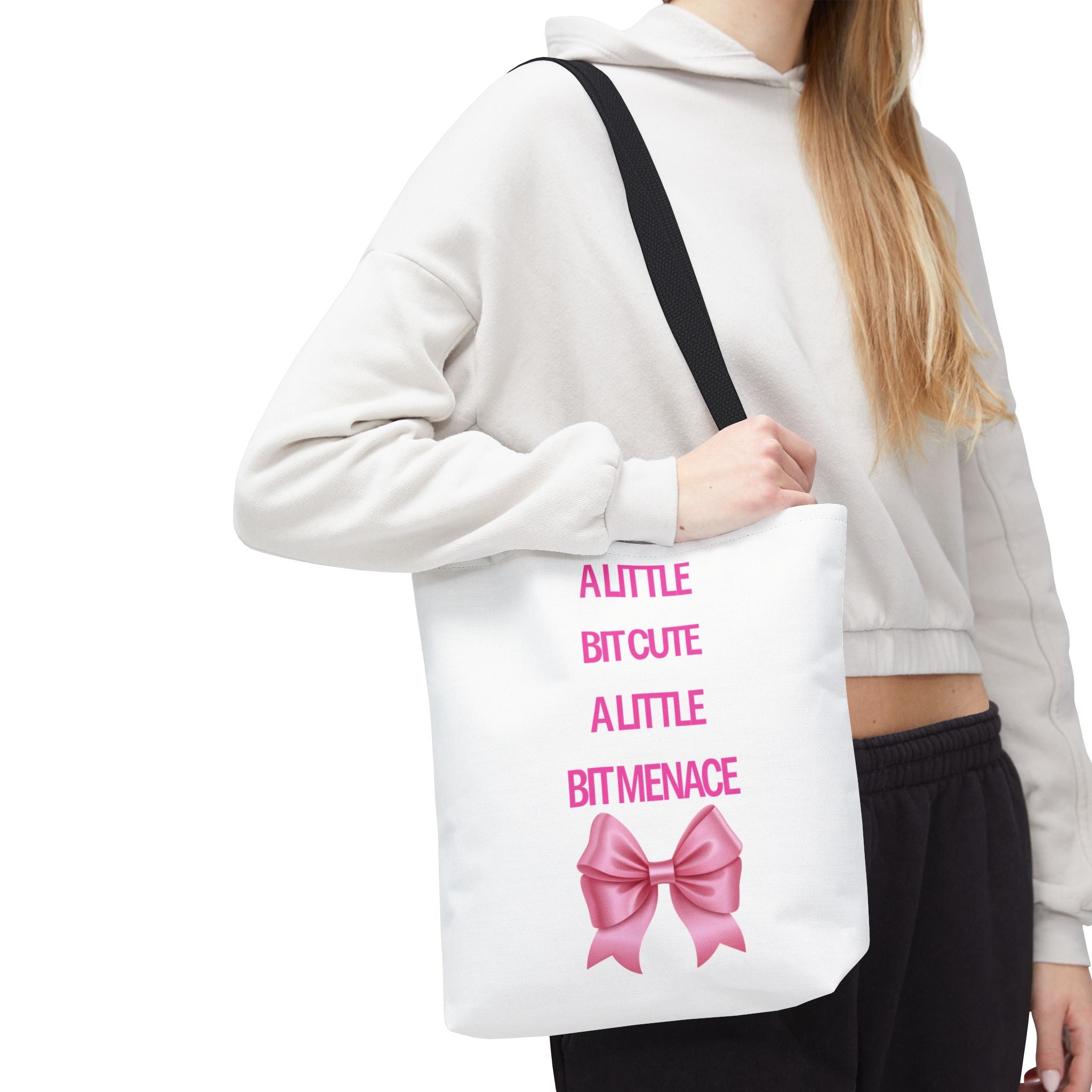 A little bit cute, a little bit menace tote 🎀