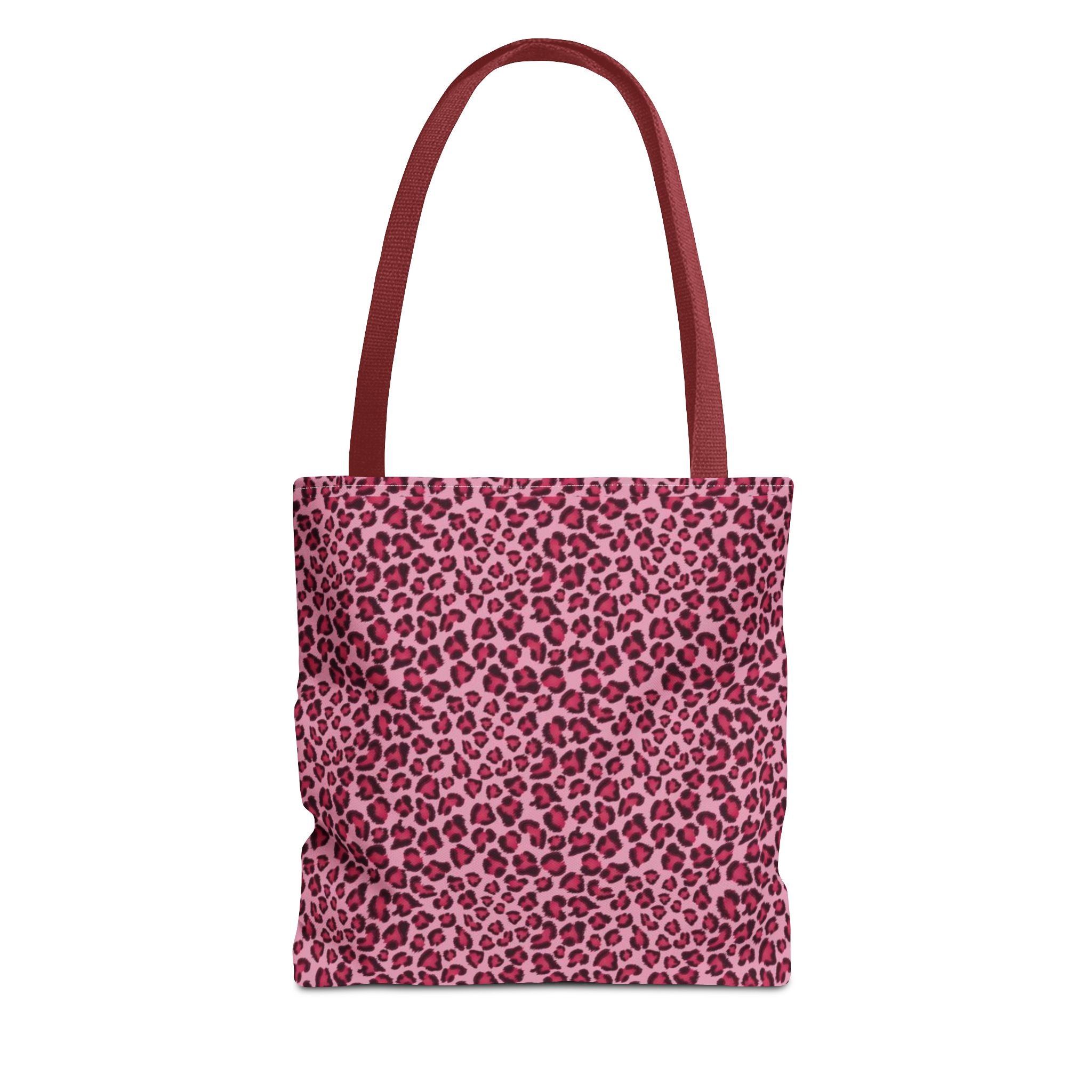 Pink Leopard Print Tote Bag — All-Over-Print Fashion Shopper