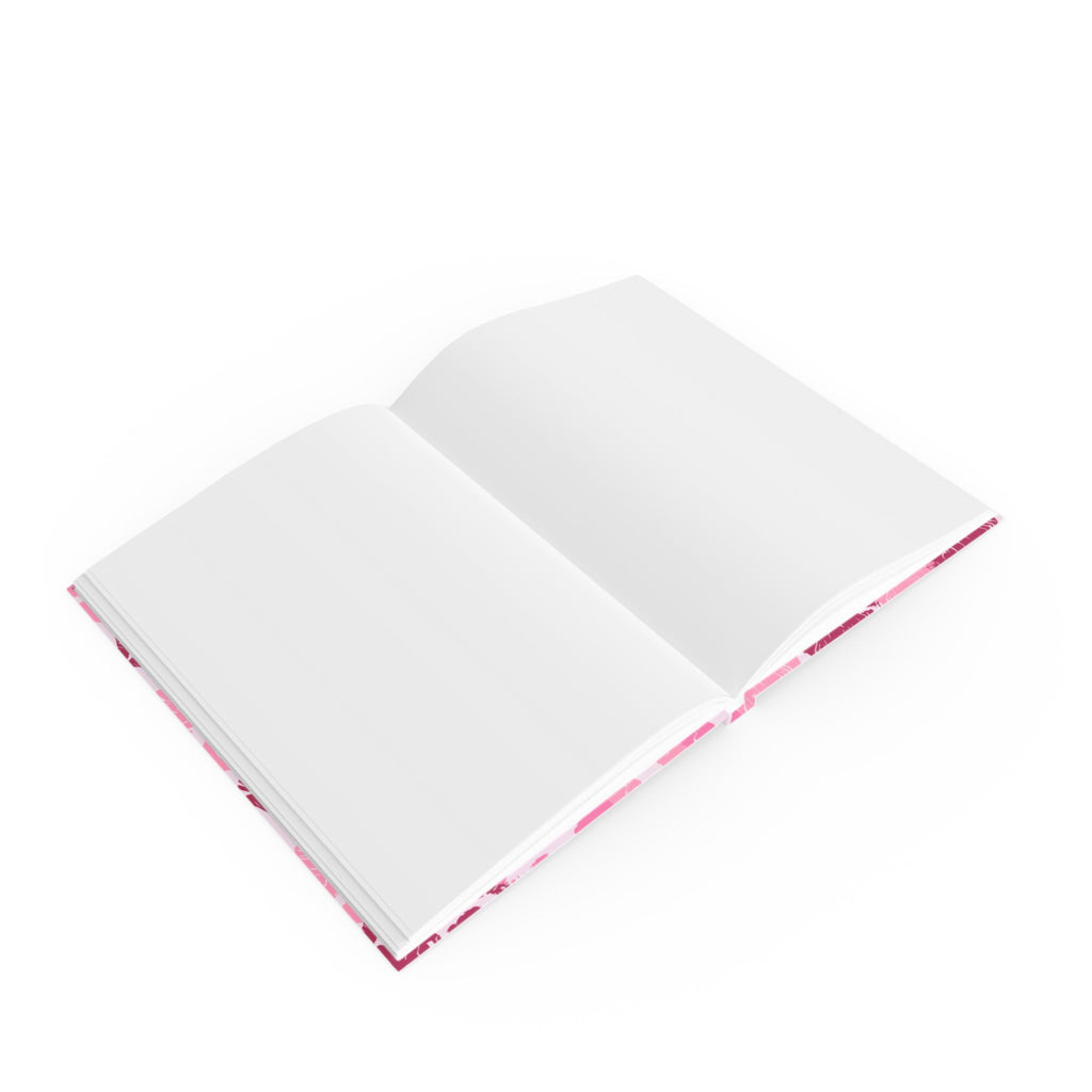 Kiss Print Journal — Pink Lip Pattern Hardback Notebook for Notes & Gifts