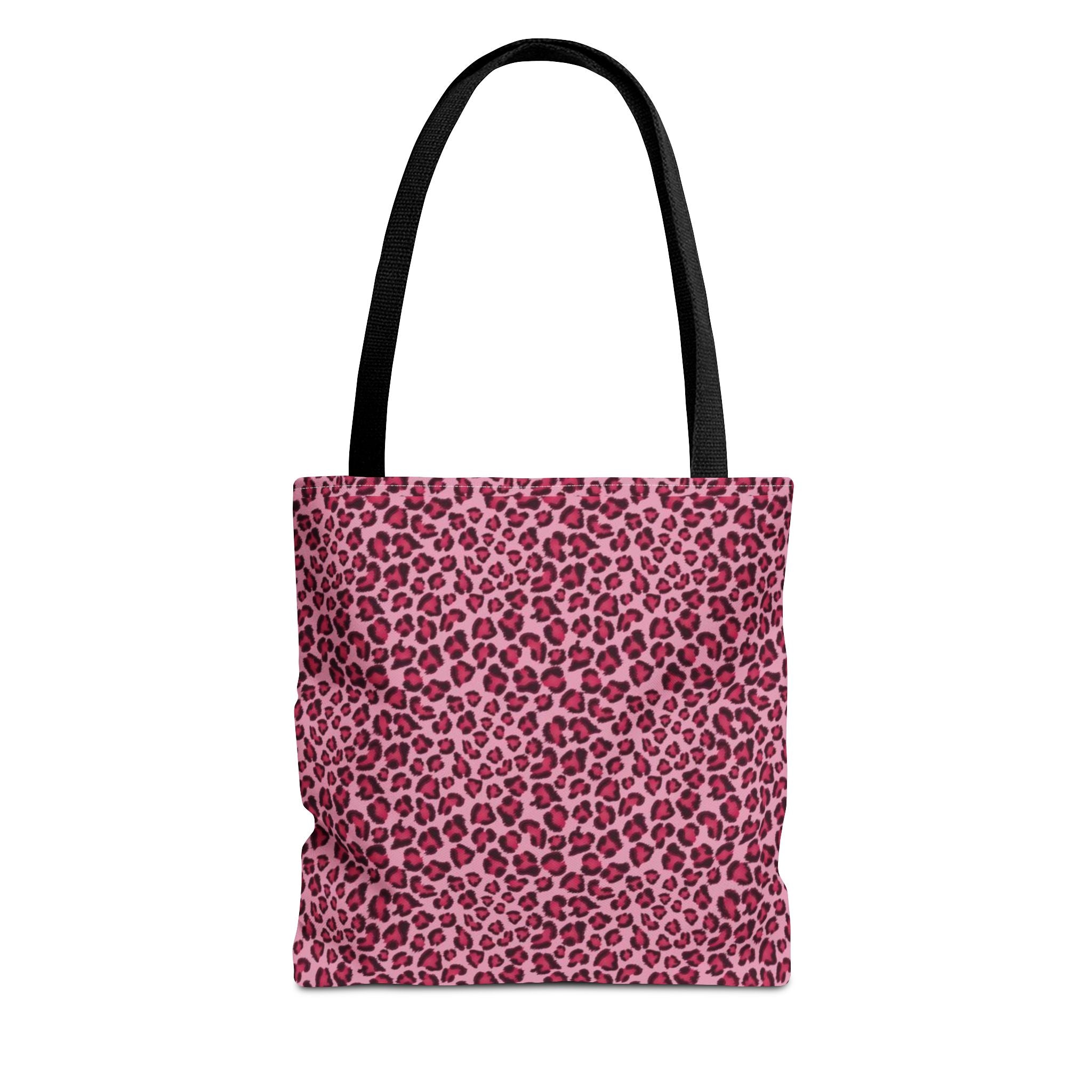 Pink Leopard Print Tote Bag — All-Over-Print Fashion Shopper